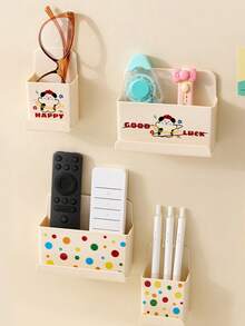 1 szt. Uchwyt do przechowywania klimatyzatora i pilota do telewizora, ścienny organizer bez wiercenia