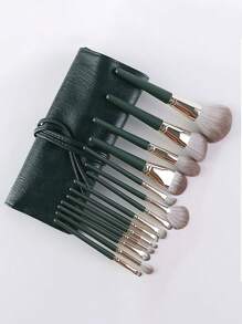 14pcs Makeup Brush Set, Includes Powder Brush, Foundation Brush, Concealer Brush, Highlight Brush, Blush/Contour Brush, Lip Brush, Eyebrow Brush, Eyeliner Brush, Angled Brush And Eyeshadow Brush. Suitable As A Gift For Family And Friends, Also Fits Any Occasion: Travel, Birthday, Anniversary, Valentine's Day, Mother's Day, Etc.