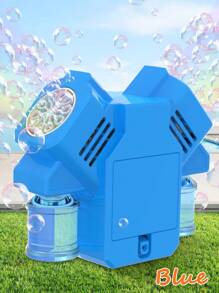 Colorful Bubble Maker Toy For Kids, Outdoor Summer Bubble Blower With Dual Bubble-Producing Heads, Automatic & Full Of Bubbles (Battery & Bubble Fluid Not Included)