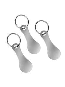 1个不锈钢购物车钥匙扣，适用于超市手推车