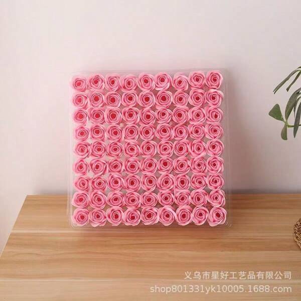 Saponetta a forma di fiore simulato fatto a mano, fiore di sapone a forma di rosa senza base a tre strati, adatta per regali di festa fatti a mano, regali fai da te