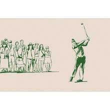 1 PIEZA Pintura abstracta simple de campo de golf verde para póster de juego de golf, cuadro en lienzo, arte de pared, imagen para decoración del hogar, regalo para salas de estar, dormitorios, comedores, con opción de marco moderno, pósteres, arte de pared, pinturas en lienzo