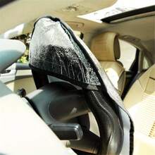 1 pieza Cubierta protectora de aluminio para el volante del coche de verano, anticalórica, plegable, de aislamiento térmico y anticoptaminación