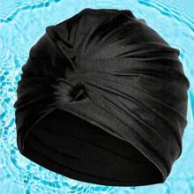 1pc Women Adult Swim Cap, Double-Layer Twist Flower Swim Cap, Comfortable Non-Slip Ear Protection Swimming Cap, Spa Swimming Hat, Beach Essentials, Beach Accessories, Pool Float