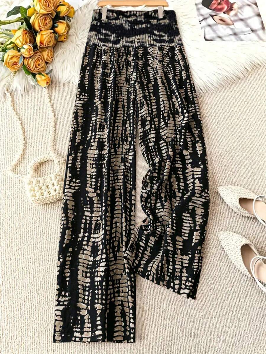 Pantalones con estampado de leopardo elegantes y casuales para primavera, verano y otoño, que muestran temperamento