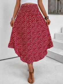 Women's Polka Dot Skirt, Minimalist And Fashionable, Suitable For Summer