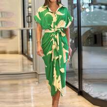 Women Midi Dresses - Yellow - View 2