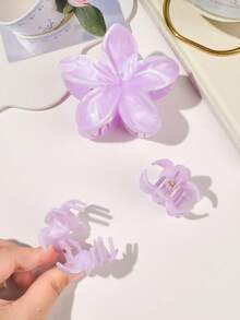 Bộ 3 kẹp tóc đá cẩm thạch màu tím Bohemian, bao gồm kích thước nhỏ và lớn, phụ kiện kiểu tóc cho kỳ nghỉ hè trên bãi biển, kẹp tóc, kẹp tóc, kẹp tóc, kẹp tóc hình hoa mùa thu đông, phụ kiện tóc cho phụ nữ khi đi nghỉ - Đá cẩm thạch tím nhạt - Xem 6