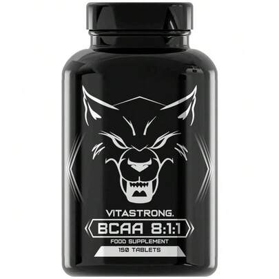 Vitastrong BCAA 2:1:1 Branched Chain Amino Acids 5000 Mg – With Vitamin B6, Leucine, Isoleucine And Valine, 150 Tablets For Pre, Intra And Post Workout