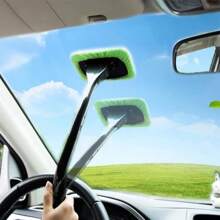 Perie de curățat geamuri auto Kit de curățare a parbrizului Instrumente de spălare în interiorul ștergătoarelor de geamuri auto cu mâner lung Accesorii auto