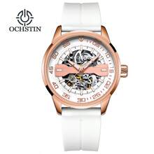 OCHSTIN 男士腕表 顶级品牌 奢华自动机械男士镂空腕表 硅胶表带 男士腕表