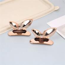 2pcs Rose Gold Toilet Seat Lifters, Flower Pattern, Durable Acrylic, Easy To Clean - Preglued Design, Non-Dirty Handling Bathroom Accessories Bathroom Organizer Back To School