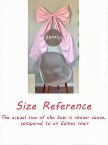 1pc Large Bow Big Coquette Bow For Backdrop Birthday Party Room Wall Decor Giant Ribbon Tie Hanging Gift Coquette Wall Decor Photo Prop Perfect For Bridal Shower Wedding Party Decor