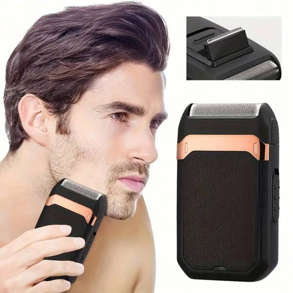 Rechargeable Multi-Function Electric Shaver, Men's Beard Trimmer, Electric Shaver For Men, Pop-Up Trimmer, Ideal For Head And Facial Hair Trimming, With Brush, Home Barbershop For Men, High-Quality Gift Choice