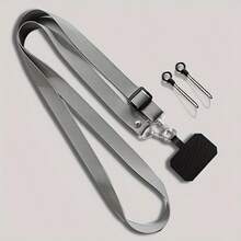 Adjustable Phone Lanyard, Dual-Use Strap For Hanging Or Crossbody, Solid Color Halter, Suitable For Hanging Smartphones, Bags, And Keys, Convenient - Multicolor - View 18