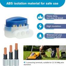 20 Pieces/Set Of Electric IDC 314-BOX Wire Connectors, Suitable For Robot Lawn Mowers And Irrigation Applications