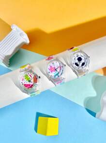 1 pezzo Orologio trasparente e colorato in gelatina, impermeabile, adatto per teenager e bambini, di stile alla moda Ins, orologio da ragazza studente, regalo per bambine e adolescenti