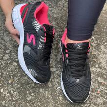 Women's SB School Gym Walking Running Sport Jet Sneakers Special Size 40 41 42 43 New Release - 黑色/粉紅色 - 查看 1