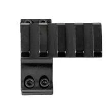 Accesorio de linterna táctica: Anillos de acero desmontables rápidos de 30 mm y 25,4 mm, abrazadera de montaje para mira telescópica para caza