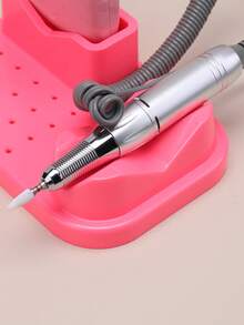 美甲钻机打磨机亚克力收纳盒24孔美甲钻头架收纳化妆品收纳架展示美甲工具 - 彩色 - 查看 8