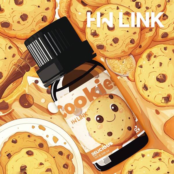 HWLINK 10 ml/0,33 fl.oz Huiles essentielles de parfum d'essence de biscuits. Huile de parfum de biscuits premium pour bougies, savonnerie, aromathérapie, diffuseurs, soins à domicile, humidificateurs, cadeaux