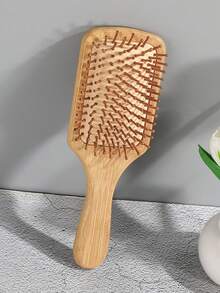 1 件方形软垫发刷，带手柄，按摩刷，男女通用人体工程学设计，对长发无损伤，家用橡胶软垫刷礼物，返校，旅行度假必需品，女士发饰，刷子，发刷，边缘刷，刷头发，梳子，梳头发，顺发刷，球刷，迷你发刷，发刷套装，木梳，发刷，发刷，刷子，梳子，光滑后刷，发刷，边缘刷，刷头发，发梳，发刷套装，梳头发，迷你发刷，顺发刷，发刷，头发，配饰，美发产品，美发工具，美发用品，护发，卷发刷，理发师，理发师配件，美发设备，旅行必需品，旅行必需品，发型，美发