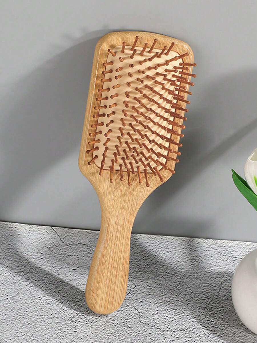 1 件方形软垫发刷，带手柄，按摩刷，男女通用人体工程学设计，对长发无损伤，家用橡胶软垫刷礼物，返校，旅行度假必需品，女士发饰，刷子，发刷，边缘刷，刷头发，梳子，梳头发，顺发刷，球刷，迷你发刷，发刷套装，木梳，发刷，发刷，刷子，梳子，光滑后刷，发刷，边缘刷，刷头发，发梳，发刷套装，梳头发，迷你发刷，顺发刷，发刷，头发，配饰，美发产品，美发工具，美发用品，护发，卷发刷，理发师，理发师配件，美发设备，旅行必需品，旅行必需品，发型，美发