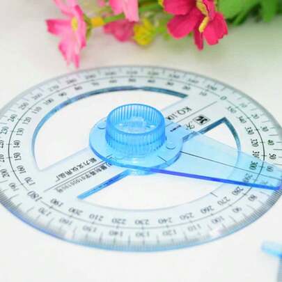 1PC Circular Protractor Drawing Tool Protractor Measuring Tool 360 Degree Mathematical Geometry