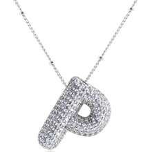 1 Stück modischer, eleganter Kristall-Strass-Buchstabenanhänger-Kette in Goldfarbe für Frauen