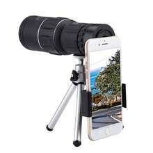 16X52 Monocular Telescope With Smartphone Holder & Tripod, Compact Monoculars For Adults Kids Monocular Scope For Bird Watching Hiking Smartphone HD Monocular Scope (Black) - Black - View 2