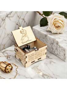1 Pc, Custom Melody Music Box, You Are My Sunshine, Personalized Music Box, Custom Metal Melody Mechanism, Classical Carved Music Box, Music Theme Box, Gift For Friends, Valentine's Day For Close Friends, Friend Gift