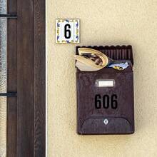 24 Sheets Of Self-Adhesive Letters, 10 Cm Waterproof Adhesive Letters, Adhesive Numbers Used To Mark Address Numbers On Windows And Doors - Black - View 4