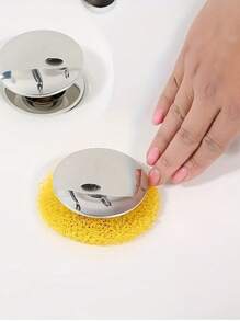 24pcs Kitchen & Bathroom Sink Hair Catcher Sponges, Drain Filter Cotton, Hair Stopper For Bathtub, Washbasin, Easy Installation And Cleaning, Effective Drainage, Minimalist Design, Suitable For Bathroom, Sink, Shower Drain, Tub & Shower