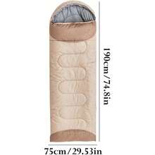 NetHong Sleeping Bag 4 Seasons Adults & Kids For Camping Hiking Trips Warm Cool Weather,Lightweight And Waterproof With Compression Bag,Indoors Outdoors Activities - Khaki - View 11