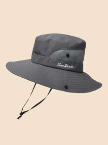 1PC Kid Sun Hats Wide Brim UV Protection Mesh Foldable Ponytail Bucket Fishing Hat Beach Cap For Fishing Hiking Gardening Outdoor