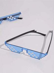 1 pieza, Accesorios divertidos para fiestas de vacaciones, gafas de píxeles de anime, artículos raros, objetos, pequeños artilugios geniales, cosas inusuales, decoraciones de fiesta, suministros de fiesta (surtido aleatorio)