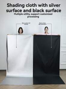 Cortinas opacas plateadas, aislantes del calor, autoadhesivas, de doble cara, para dormitorio, dormitorio universitario, viajes