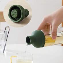 1个装 500毫升 时尚玻璃水瓶 带茶壶 耐寒饮水瓶 - 彩色 - 查看 3