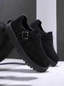 Heren casual instapsneakers met dikke zool, retro forensenschoenen, zomerse modieuze niche, ademend, buiten, antislip en slijtvast