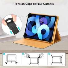 Universal Tablet Case 7/8/9/10 Inch Dual Color PU Leather Multi-Angle Viewing Stand Cover Shockproof Protective Shell For // - Multicolor - View 3