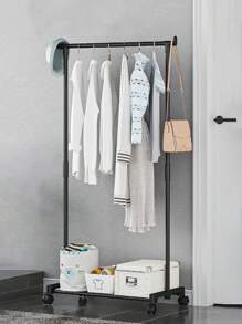 1pc Freestanding Clothes Drying Rack, Multi-Tier Garment & Hat Storage Holder (Please Confirm Product Size Before Purchase)