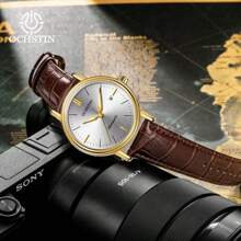 OCHSTIN Herrenuhren Mechanische Automatik Lederarmband Business Auto Datum Männliche Armbanduhr Gentleman Wasserdicht Mode Uhr Geschenk Für Männer