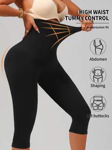 1 Stück Hochtaillierte formende Yoga-Hose mit Knocheneinlage in der Taille, Taillenformung und Po-Anhebung für Fitness-Workouts und den täglichen Gebrauch