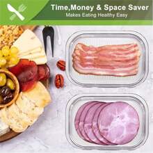 3-Tier Leakproof Food Storage Container With Lid - Perfect For Cold Cuts, Turkey & Lunch Meat - Durable Plastic, Kitchen Essential