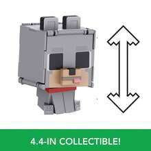 Mattel Mattel Flippin' Figs 毛绒玩偶，二合一：驯服的狼 + 凶猛的狼，3.75 英寸比例，像素化大头设计（随机角色） - JCN20 - 查看 6