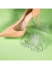 1 Pair Of Silicone Forefoot Pads Inserted Into Female Plantar Pads, Regular Shoes, High Heels, Summer Sandals, Anti-Slip Foot Pads, Ball Foot Pads, Travel Essentials. A Thoughtful Gift For Moms/Girlfriends Who Love High Heels - Orange - View 11