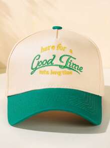 Gorra de béisbol de visera para hombre casual de verano con eslogan gráfico