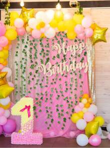1/5/12pcs Beebel Ivy Garland 85Ft Strands Artificial Fake Ivy Leaves Greenery Leaves Hanging Vines Plant Leaves Garland Home Garden Poison Ivy Costume,Rose, Decorative Rose, Decorative Style, Garden Decor,Outdoor Plant,Gardening,Fake Flowers