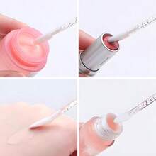 Juego de 100 piezas de aplicadores desechables de brillo de labios con 1 recipiente rellenable, brochas de labios para lápiz labial y brillo de labios, brochas de maquillaje negras, aplicadores de maquillaje desechables, kit de herramientas de belleza cosméticas