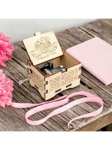 1 Pc, Custom Melody Music Box, You Are My Sunshine, Personalized Music Box, Custom Metal Melody Mechanism, Classical Carved Music Box, Music Theme Box, Gift For Friends, Valentine's Day For Close Friends, Friend Gift
